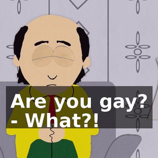 Are you gay? - What?!