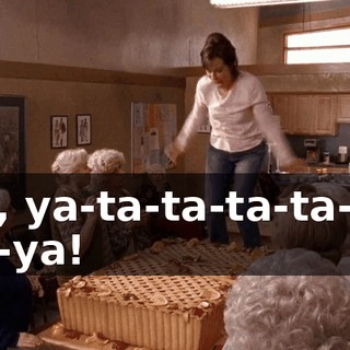 ♪ Ah, ya-ta-ta-ta-ta-ta, tie-ya! ♪