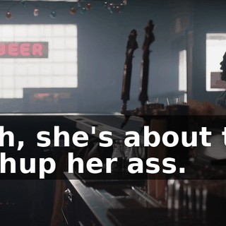 Oh, she's about to whup her ass.