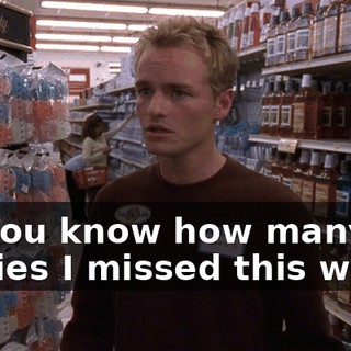 Do you know how many parties I missed this week?
