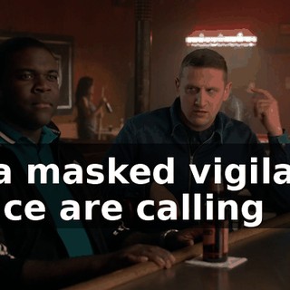 by a masked vigilante police are calling