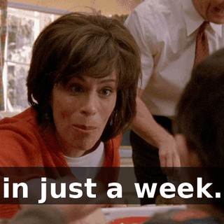 in just a week.