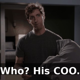 Who? His COO.