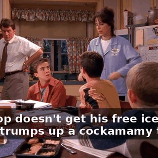 The cop doesn't get his free ice tea so he trumps up a cockamamy ticket.