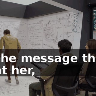 in the message that I sent her,