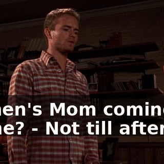 - when's Mom coming home? - Not till after 10.