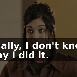 Really, I don't know why I did it.
