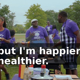 but I'm happier, healthier.