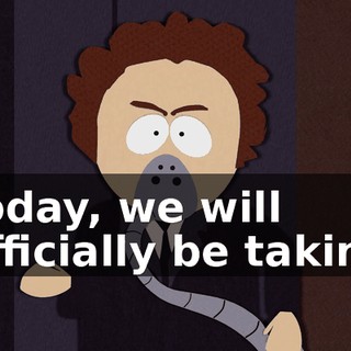 today, we will officially be taking