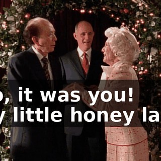 - No, it was you! - My little honey lamb.