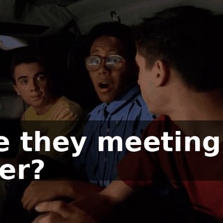 Are they meeting us later?