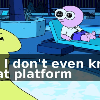 But I don't even know what platform