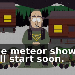 The meteor shower will start soon.
