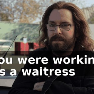 ♪ You were working As a waitress  ♪