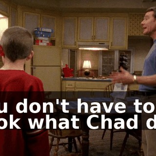 You don't have to. Look what Chad did.