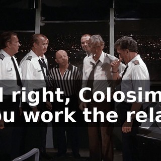 All right, Colosimo, you work the relay.