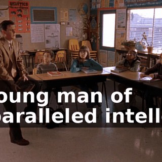 A young man of unparalleled intellect.