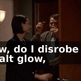Now, do I disrobe for a salt glow,