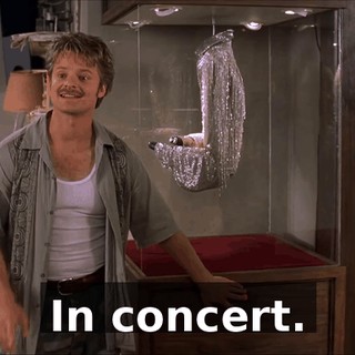 In concert.