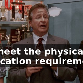 to meet the physical education requirement,