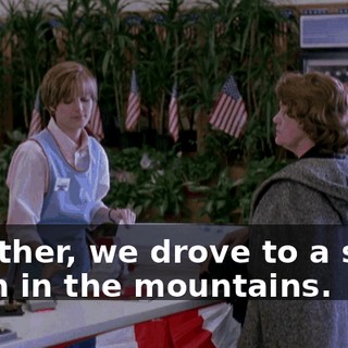 Together, we drove to a small cabin in the mountains.
