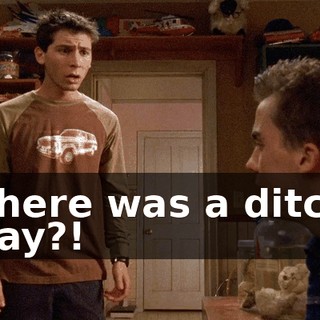 There was a ditch day?!