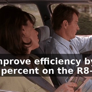 to improve efficiency by four percent on the R8-698.