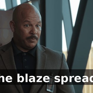 the blaze spread.
