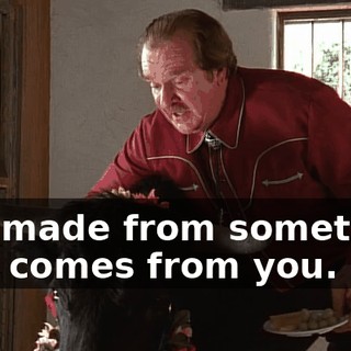 It is made from something that comes from you.