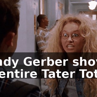 Randy Gerber shoved an entire Tater Tot