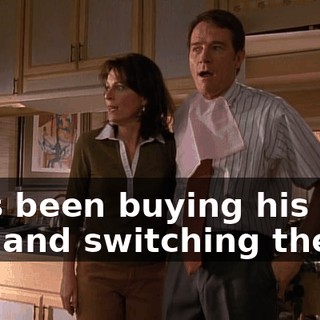 He's been buying his own fish and switching them.