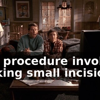 The procedure involves making small incisions