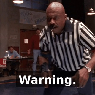Warning.
