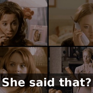 She said that?