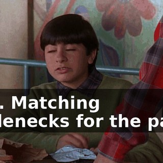 Duh. Matching turtlenecks for the party.