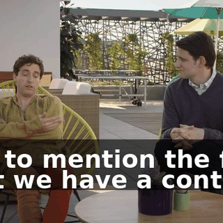 Not to mention the fact that we have a contract