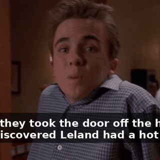 When they took the door off the hinges, they discovered Leland had a hot plate.