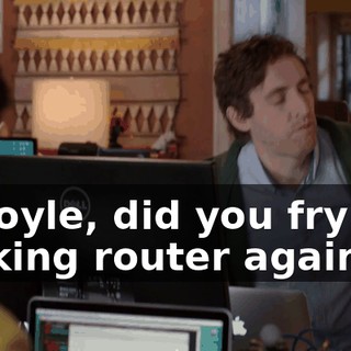 Gilfoyle, did you fry the fucking router again?