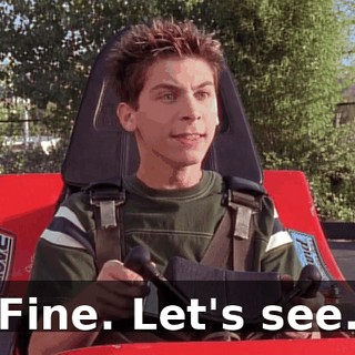 Fine. Let's see.