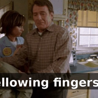 yellowing fingers...