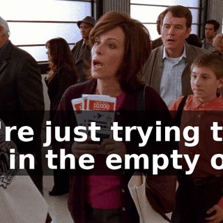 We're just trying to get in the empty one.