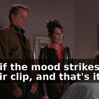 and if the mood strikes me, a hair clip, and that's it.