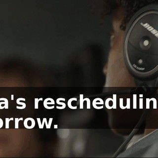 Pippa's rescheduling for tomorrow.