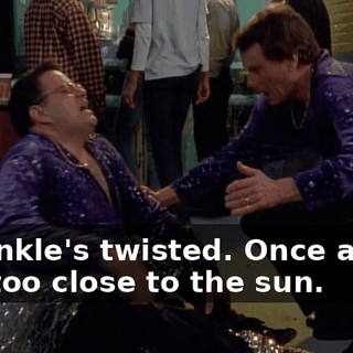 My ankle's twisted. Once again, I fly too close to the sun.