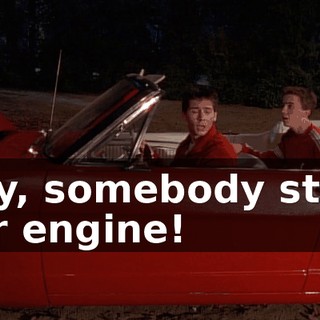 Hey, somebody stole our engine!