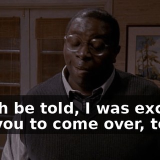 Truth be told, I was excited for you to come over, too.
