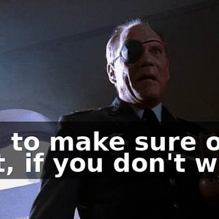 And to make sure of that, if you don't win...