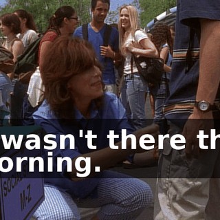 It wasn't there this morning.