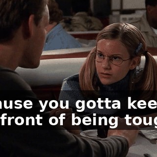 because you gotta keep up this front of being tough.