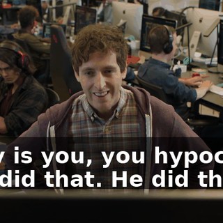 They is you, you hypocrite. You did that. He did that!